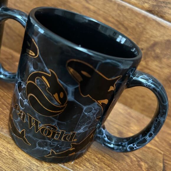 SEA WORLD Shamu Killer Whale Mug Set 12oz - Picture 4 of 5